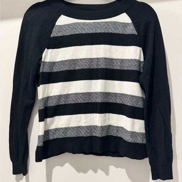 Merona Sweaters - Merona Black and White Striped Sweater